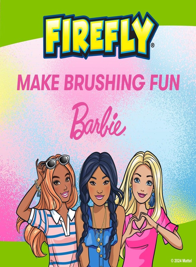 فايرفلاي معجون أسنان فايرفلاي كيدز المضاد للتسوس بالفلورايد الطبيعي، باربي، بنكهة علكة الفقاعات، 4.2 أونصة - Image 2